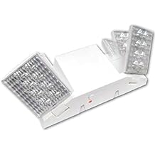 LED Hardwire Emergency Light With Adjustable Heads, Backup Battery