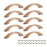uxcell Wood Pull Knobs, 10Pcs 65mm Hole Distance