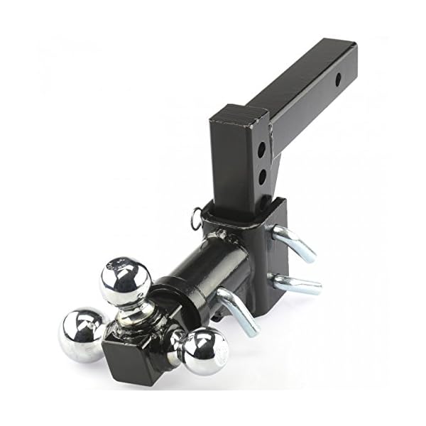 Heavy-Duty-Triple-Ball-Tow-Hitch-Mount-Drop-Turn-Steel-Hitch-13