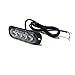 VSLED 4 LED Blue/White Light 12-Flashing Mode Car Truck Warning Caution Emergency Construction Strobe LED LightBar