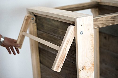 Carrito para eventos (desmontable) con tablas de palets ...