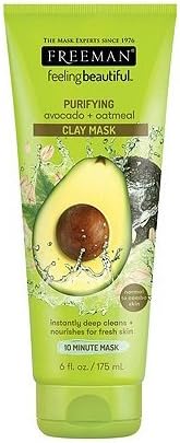 Avocado &amp; Oatmeal Facial Clay Mask, 6 oz Per Tube (5 Pack)