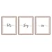Let's Sleep In Art Prints - Bedroom Wall Decor - Set of 3 – Above Bed Wall Decor - Unframed