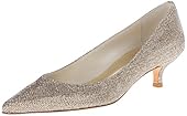 Stuart Weitzman Women's Poco Dress Pump, Platinum, 9.5 M US