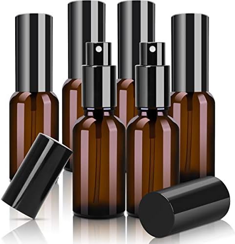 Zhichengbosi Spray Bottle, Alcohol, 1.0 fl oz (30 ml), Light Blocking, Glass, Brown, Disinfectant, 6 Bottles