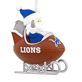 Hallmark NFL Detroit Lions Santa Football Sled