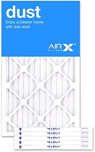 14" X 24" X 1" MERV 8 Pleated Furnace Filter, 6-Pack