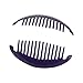 6.5 Inch Banana Clip Hair Clincher Interlocking Two Sides Hair Comb