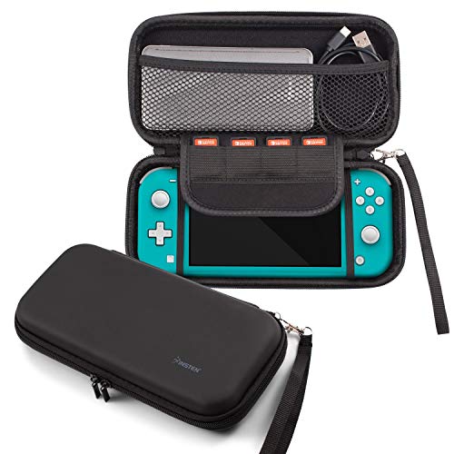 For Nintendo Switch Lite Case, Portable Travel Carrying Case EVA Hard Shell Protective Zip Pouch with Game Card Holder Slots For Switch Lite Edition 2019 New Console & Game Accessories Black by Insten