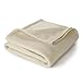 Full/Queen Size Fleece Blanket | Comfy Supersoft Fleece Blanket Full Size – All-Season Light Weight Throw Blanket | Luxuriously Soft | Throw Blanket for Couch and Sofa | Machine Wash | Ivory
