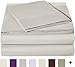 Amazon Basics Lightweight Super Soft Easy Care Microfiber 3 Piece Bed Sheet Set With 14-inch Deep Pockets, Twin X-Large, Light Grey, Solid