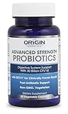 Essentials: Advanced Strength Probiotics - 30 Billion CFU's - Vegan, Gluten Free, non-GMO - Post-Antibiotic Support - Naturally Produces Digestive Enzymes for Men and Women