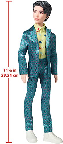 Mattel BTS 11-in RM Fashion Doll, Based on Bangtan Boys Global Boy Band, Highly Articulated Figure, Toy for Boys and Girls Age 6 and Up.