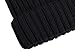 D Diana Dickson Cute Fluffy Fur Pompom Knit Winter Beanie Hat,Black