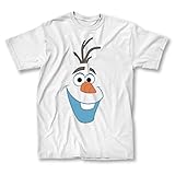 Frozen Olaf Face Adult White T-Shirt