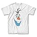 Frozen Olaf Face Adult White T-Shirt