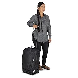 Osprey Transporter Wheeled Carry-On, Raven Black