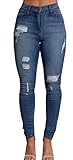 Uncinba Women's Autumn Sexy Slim Jeans Skinny Denim Pants,Blue,Medium