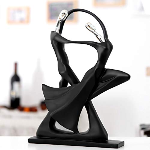 DreamsEden Romantic Couple Art Dancing Sculpture, Anniversary Wedding Statue Abstract Ornament Figurine Home & Office Decor (Double Dance)