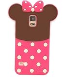 JBG 3D Lovely Disney Series Style Soft Silicone Cover Case Compatible for Samsung Galaxy S5 SV i9600 (Minnie)