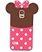 JBG 3D Lovely Disney Series Style Soft Silicone Cover Case Compatible for Samsung Galaxy S5 SV i9600 (Minnie)