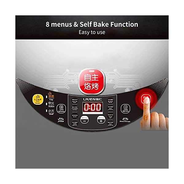 Liven Electric Skillet Baking Pan LRD3020A, Digital Display, 3 Heating