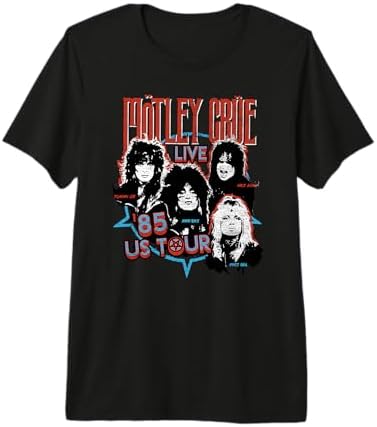 Amazon.com: Motley Crue T Shirt Distressed Vintage World Tour Logo