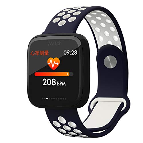 Sunward F15 Smart Watch Heart Rate Blood Pressure Monitor Pedometer Fitness Tracker Women Men Outdoor Sport Watch Smart Wristband Android/iOS (Blue)