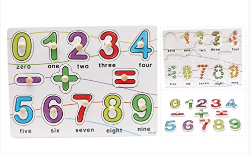 Wooden Puzzles Alphabet Educational Toys- 4 Piece Puzzle Set for Kids - Shape Board Puzzles for Toddler Ages 3+ SuperLi