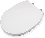 Croydex Bolsena Flexi-Fix Soft Close Toilet Seat White Quick Release Hinges view 4