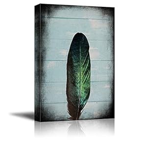 signwin Canvas Wall Art Feather and Animals Canvas...