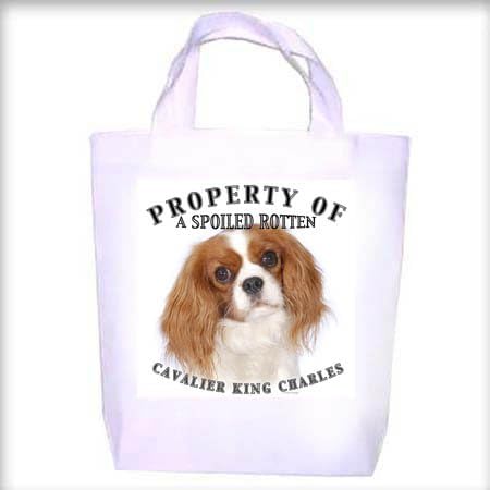 Cavalier King Charles BLEN Property Shopping - Dog Toy - Tote Bag