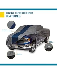 Funda protectora para camioneta pickup Duck Covers, tamaño doble, Gris Azul marino