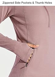 Willit Women's Fleece Running Pullover Thermal