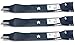 Set of 3, Replacement Blades For Blade Numbers 152443, 157033, 145708, 163819. 46" Deck, Craftsman, Poulan, Husqvarna, Wizard. primary