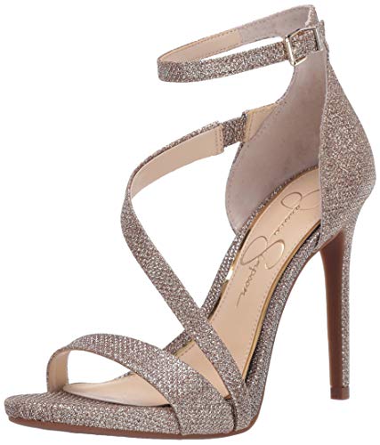 jessica simpson stassey glitter strappy block heel sandals