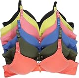 ToBeInStyle Women's Pack of 6 Full Coverage Padded