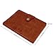 EsOffice A5 Notebook, Leather Refillable Journal, Vintage Writing Notebook Diary with Magnetic Clasp/Card Holder/Pen Loop,180 Lined Beige Pages, 5.8x8.2 Inches/A5 Size, Brown
