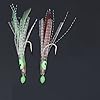 Value-Sport-4-Pcs-Fishing-Sabiki-Baits-Rigs-Snelled-Hooks-Octopus-with-Hair-Skirted-Lures