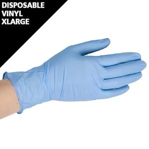 Amazon.com: Disposable Blue Vinyl Gloves - Extra Large by