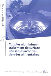 Couples aluminium-traitement de surface utilisable avec des denrées alimentaires