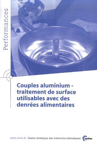 Couples aluminium-traitement de surface utilisable avec des denrées alimentaires