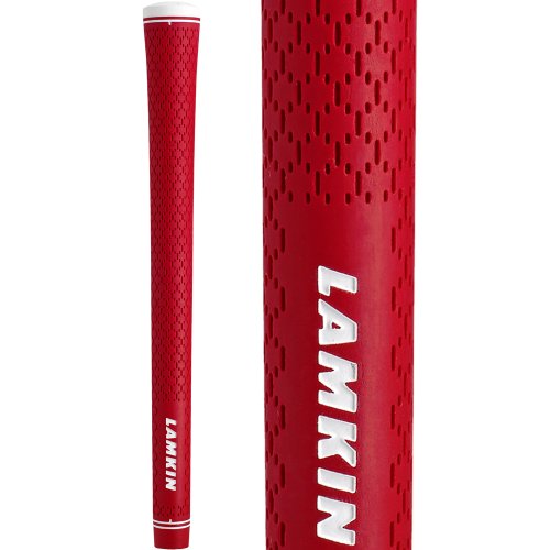 Lamkin r.e.l. ace 3gen 58r golf grip (red, midsize (+1/…