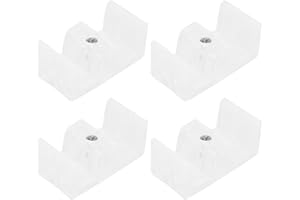Generic Shower Door Bumpers 4Pc Flexible Anti-Collision Blocks Adjustable Bottom Guides for Glass Sliding Shower Doors Replac