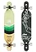 VOLADOR Freeride Longboard Cruiser | Maple Wood Deck| Drop Through Longboard Complete (Black)