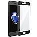 Betemp iPhone 8 Plus/iPhone 7 Plus 3D Full Coverage Tempered Glass, [PET Frame][Edge to Edge Crash Protection] Curved [Scratch Proof][Bubble Free] Screen Protector for Apple iPhone 8 Plus/7 Plus-Black