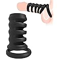 Penis Sleeve Shaft for Erection Enhancing, Reusable Cock Rings Male Penis Trainer Penis Enlargement Penis Extender Soft Stretchy Male Sex Toys, Adult Toys for for Men Penis Testicles