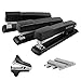 Craftinova Metal Desktop Stapler, 25 Sheet Capacity, Heavy Duty Black, with 2000 Staples & Remover, Office Use, 3 Pack