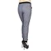 Smart Fit Me Soft Stretchy Womens Joggers - Slim Fit Joggers Pants - Harem Joggers Pants for Women (Marled Blue, L)