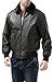 Landing Leathers Men's Navy G-1 Leather Flight Bomber Jacket - Brown XL